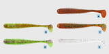 WORM PADDLER WITH PADDLE TAIL, 5CM,6 Softbaits per pack (SQUID SCENTED)
