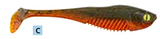 Floating Punker Shads 6cm (Pack of 6) – UV Active – Other Sizes Available - Paddle Tail