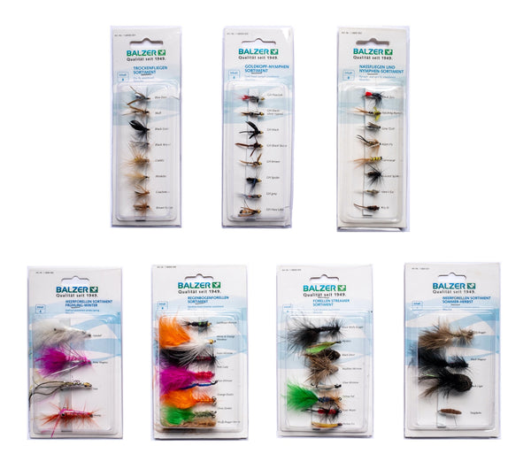 Fly, Nymph and Streamer Assortments – Balzer Fishing